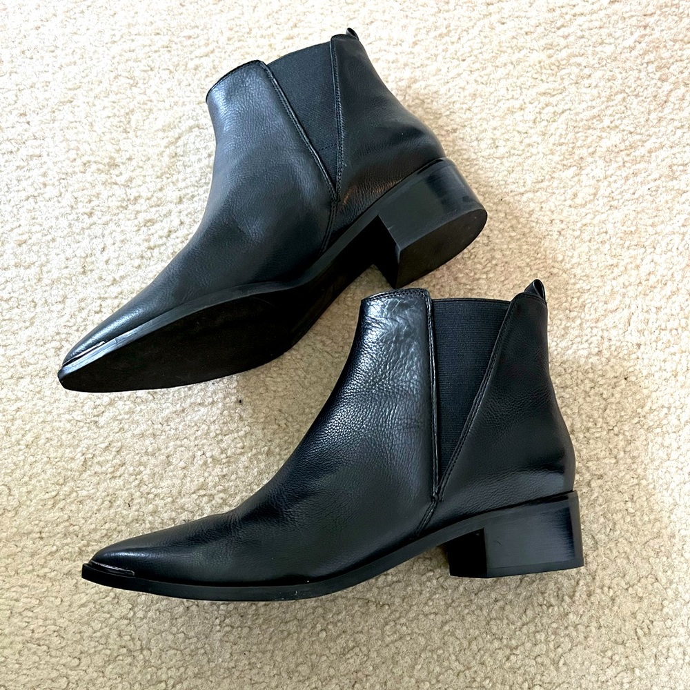 Selling BRAND NEW black, size 10 ankle boots. Will take best offer!